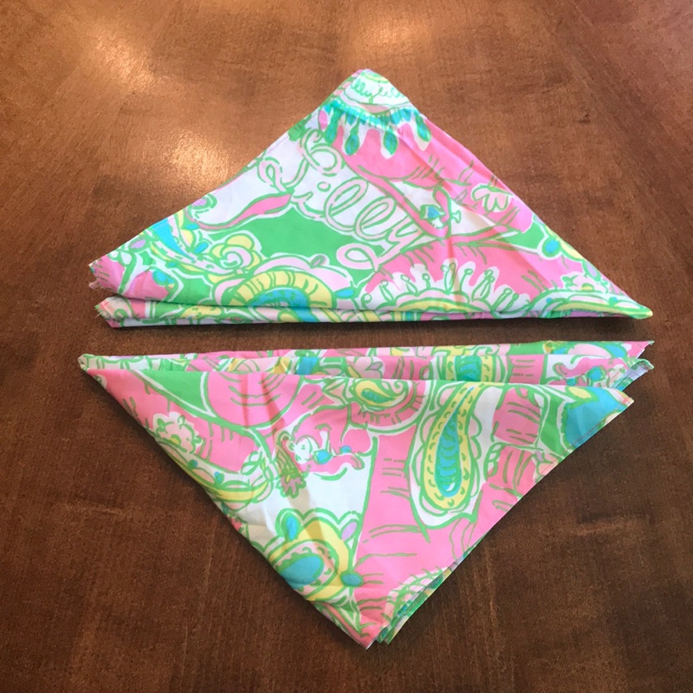 LILLY PULITZER NAPKINS - SET OF 4 - CHIN CHIN